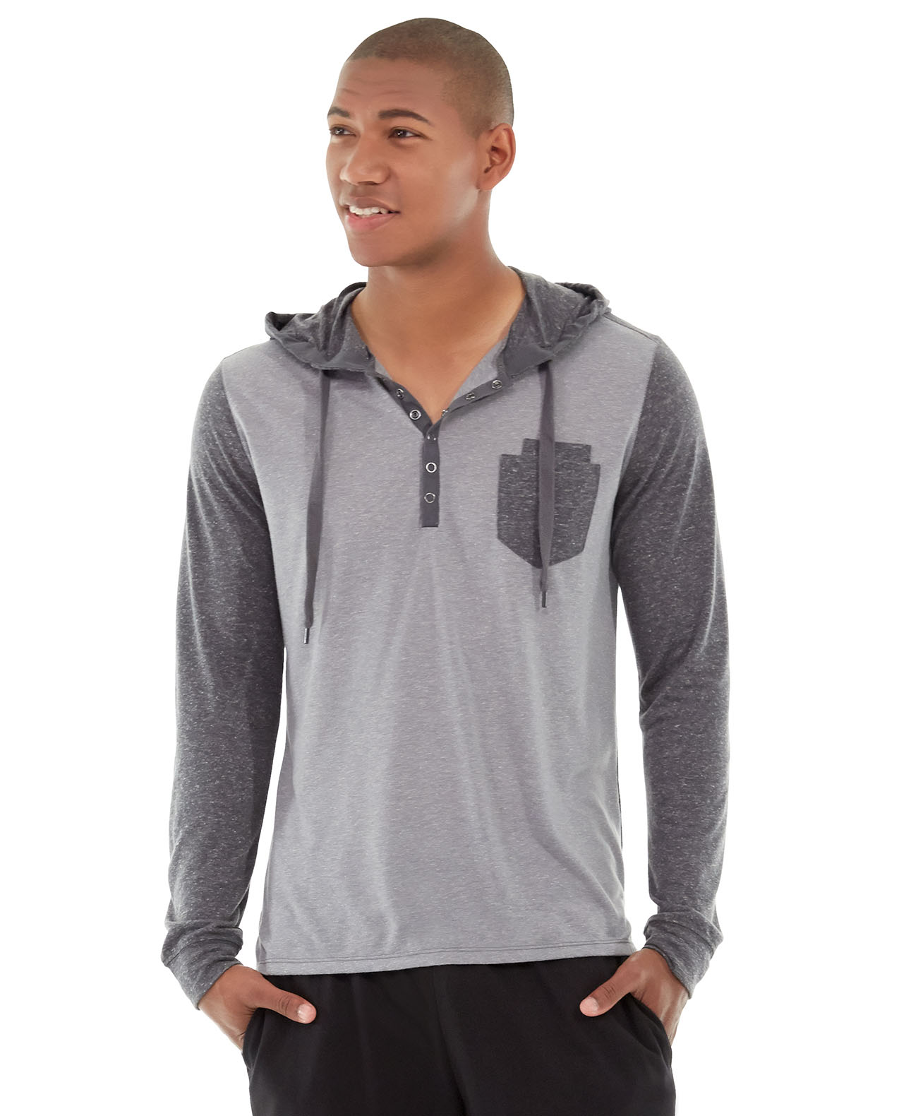 mh01-gray_main.jpg Chaz Kangeroo Hoodie - Image 1