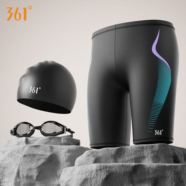 361° swimming trunks men's anti-embarrassment loose quick-drying swimming trunks boxer beach pants hot spring swimming equipment