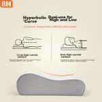 8H memory foam pillow deep sleep cervical pillow ergonomic with pillowcase slow rebound memory pillow H1PRO - Image 3