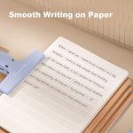 Deli 25K loose-leaf notebook 100 sheets replaceable core book business notebook leather cover diary office supplies Morandi color blue 22287 - Image 2