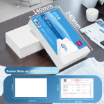 Deli Bering Sea blank voucher printing paper invoice version 240*140mm suitable for Kingdee UFIDA financial software blank document 500 sheets/pack 70g paper BR102 - Image 5