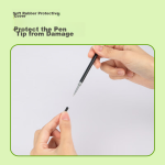 Deli 0.5mm gel pen carbon signature pen black full needle tube 12 pieces/box - Image 6