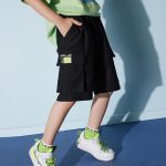 ASK JUNIOR gradient children's pants 2025 spring girls wide-leg pants straight pants casual denim trousers 170 blue - Image 3