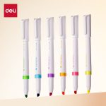 Deli (deli) color double-headed marker pen hook pen marker pen set painting graffiti painting pen 12 colors DL-S571 - Image 2