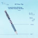 Deli full needle tube neutral pen 0.5mm large capacity disposable water pen signature pen black 12 pieces/box A426 - Image 4