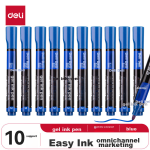 Jin Wannian oily long-head marker pen multi-purpose furniture bathroom tile punching line deep long-mouth marker pen black 10 G-09912-001