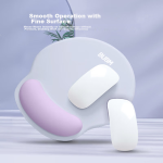 BUBM wrist guard female wrist pad hand support creative simple laptop mouse wrist support non-slip mouse pad hand guard silicone mouse pad male haze blue + purple - Image 6