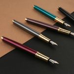 HERO fountain pen/signature pen 7006 student office calligraphy fountain pen business gift F tip gray - Image 7