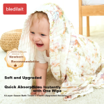 bledilait children's towel bath towel pure cotton breathable gauze bath towel newborn baby bath large towel set