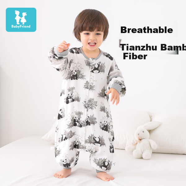 babycare camellia children's home clothes spring and autumn modal thin pajamas home suit cheese white 110