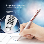 Deli straight liquid pen 0.5mm full needle neutral pen signature pen ballpoint pen water pen office supplies black 30 pieces/box black 33966 - Image 3