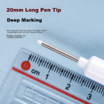 Jin Wannian marker pen large double-headed oily signature pen marker pen logistics black large-head pen (10 pieces) K-0918-001 - Image 5