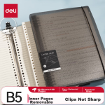 Deli 12 A5/40 sheets spiral binding notebook soft copy 7681-12
