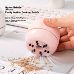 Deli [Children's Day Gift] Newsai Rechargeable Strong Suction Desktop Vacuum Cleaner Mini Keyboard Dust Removal Eraser Cleaner Mist Purple NS199-S - Image 5