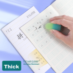 Juvenile companion folder two-page file set A4 gradient single-piece folder office stationery single-page test paper storage bag insert L-shaped waterproof single-piece test paper folder storage folder green 5 sets - Image 6