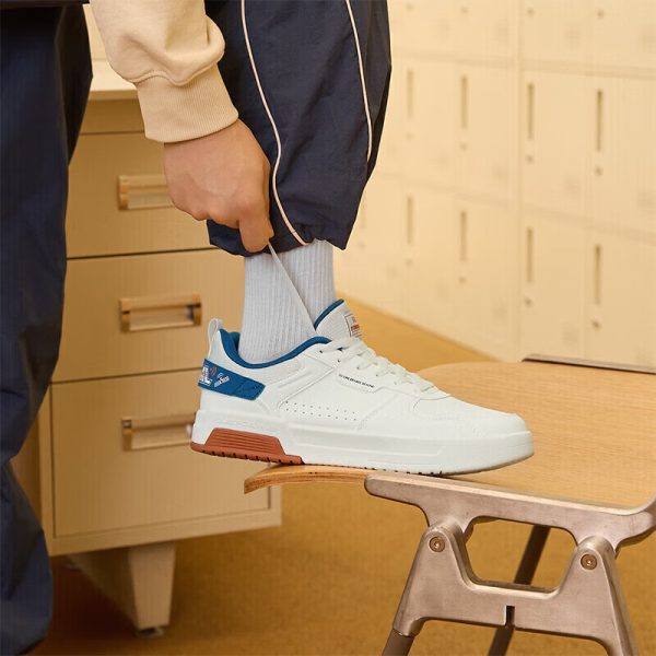 361° children's sports shoes for boys and girls (3-12 years old) anti-collision toe mesh casual running shoes white 32