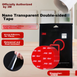 3M strong traceless double-sided adhesive high viscosity latex paint wall dedicated to not hurt the wall fixed adhesive sheet car with no glue 4910VHBφ30mm (5 pieces) transparent - Image 2