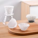 CLITON coffee filter paper portable drip hand-brew coffee powder filter net cake bowl filter cup with filter paper 50 sheets - Image 3