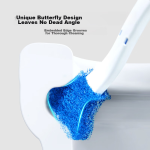 3M disposable toilet brush no dead angle toilet brush set toilet cleaning brush 1 base 1 handle 4 replacement heads