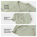 babylove newborn baby clothes spring and autumn pure cotton baby clothes triangle romper colored cotton baby crawling clothes home clothes - Image 2