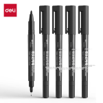 Deli 0.7mm click 60 ballpoint pens medium oil pen blue ballpoint pen office supplies - Image 2