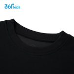 361° children's clothing for boys and girls 2024 autumn 3-12 years old all-match pullover sweatshirt black 150 - Image 8