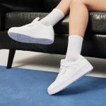 361° sports women's shoes spring and summer breathable couple thick bottom heightening small white casual shoes for women 682116601F-7 - Image 3