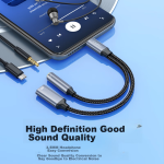 CangHua headphone adapter Type-c to 3.5mm audio converter charging and listening to music two-in-one PD60W fast charging voice call converter Huawei Xiaomi Honor mobile phone - Image 5