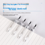 Deli thermal erasable gel pen 0.5mm full needle student fountain pen stationery crystal blue 12 pieces/box GT6 - Image 4