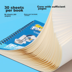 Deli 22K20 pieces of elementary school students Chinese Pinyin homework book soft copy notebook stationery 20 books D2222 - Image 4
