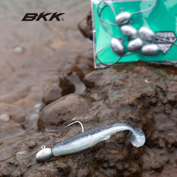 BKK micro double back thorn root hook small hook type lead head hook short hook handle wide hook door mandarin fish blue slightly black pit bass