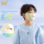 361° children's sun protection mask sunshade ice silk mask mask summer cartoon outdoor anti-ultraviolet three-dimensional breathable mask