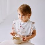 BUBBLE TREE Newborn Baby Bib Bamboo Cotton Bib Rotating Waterproof Anti-spitting Children's Baby Petal Bib 28*33cm - Image 2