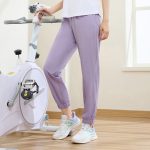361° sports pants women's spring and summer casual straight pants running fitness ice silk sunscreen nine-point pants 662414703H-2 - Image 4