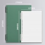 Faramont 4-book set/B5 horizontal lined loose-leaf notebook with detachable refill coil notebook for junior and senior high school students, postgraduate entrance examination diary, printed type - Image 6