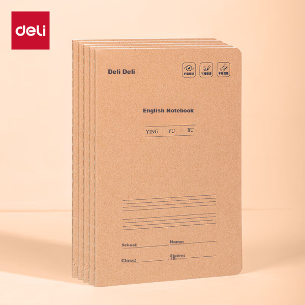 Deli 25K loose-leaf notebook 100 sheets replaceable core book business notebook leather cover diary office supplies Morandi color blue 22287