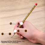 Chinese classic student writing pencil hexagonal rod 12 pieces/box 6181 - Image 7
