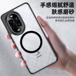 CangHua Applicable to Huawei nova13 mobile phone case Universal Huawei nova12 protective cover armor frosted anti-fall wear-resistant anti-fingerprint ultra-thin heat dissipation protective case CJK25-translucent black - Image 2