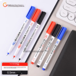 Deli 0.7mm mechanical pencil set (3 automatic pens 60 HB lead cores) with eraser for primary school students to practice calligraphy for exams 33157 white