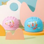 361° Children's Swimming PU Cap for Boys and Girls Cute Cartoon Printing Professional Comfortable Non-Squeezing Swimming Cap - Image 5