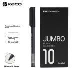 [Essential for school] KACO push gel pen black 0.5 quick-drying brush pen exam pen simple conference pen signature pen exam pen carbon water-based pen K7 gel pen 5 pieces