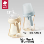 Babycare Straw Bottle 1-3 Years Old Direct Drinking Baby PPSU Big Baby Learning Drink Cup 12 Months + Gravity Ball Bottle 300ml - Image 3