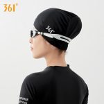 361° fabric swimming cap professional swimming cap for women with long hair and ear protection comfortable and not tight head enlarged head circumference fashionable hat - Image 7