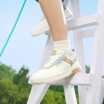 361° sports shoes for men spring and summer teenagers all-match thick-soled height-enhancing white casual shoes for men 672416602F-1 - Image 3