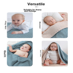 9i9 baby bean blanket baby soothing blanket kindergarten quilt stroller cover blanket double-sided bean velvet washable A121 - Image 5