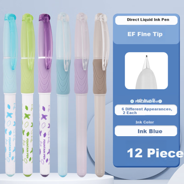 Deli 2.0mm Qixue automatic pencil interesting hexagonal pen holder children's student stationery calligraphy continuous core 3 pens mixed color pen holder SH164-3
