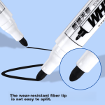 Snow White PVR-157 straight liquid ballpoint pen bullet type bold neutral pen student signature pen sketch special black 0.7mm 12 pieces/box