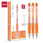 Deli S01 click gel pen signature pen 0.5mm bullet head click pen fountain pen set 10 pens 10 refills 33514 - Image 3