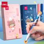 Deli S01 neutral pen signature pen 0.5mm bullet classic office press pen water pen S01 upgraded large capacity long battery life black 3 pieces/box 33388S-3 - Image 10
