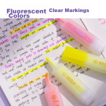 Deli 6-color fluorescent pen set soft head eye-catching handbook water-based marker pen marker pen exam handbook drawing can be used 6 / box S744 - Image 5